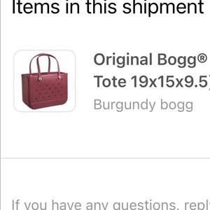 Brand new large burgundy Bogg bag. Still has tags